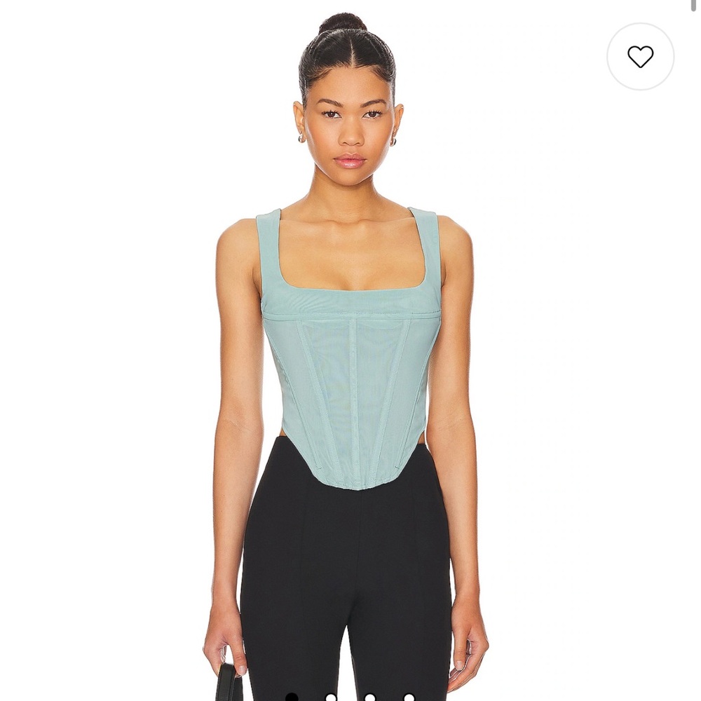 Miaou Campbell Corset in Tourmaline